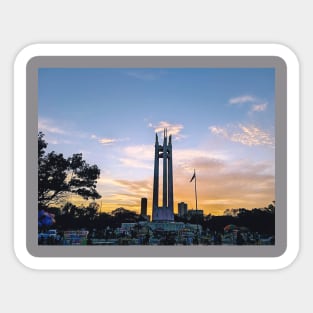 visit, appreciate, stroll, outing, park, green, travel, nature, outdoor, out, philippines, trip, quezon city, quezon memorial circle, monument Sticker